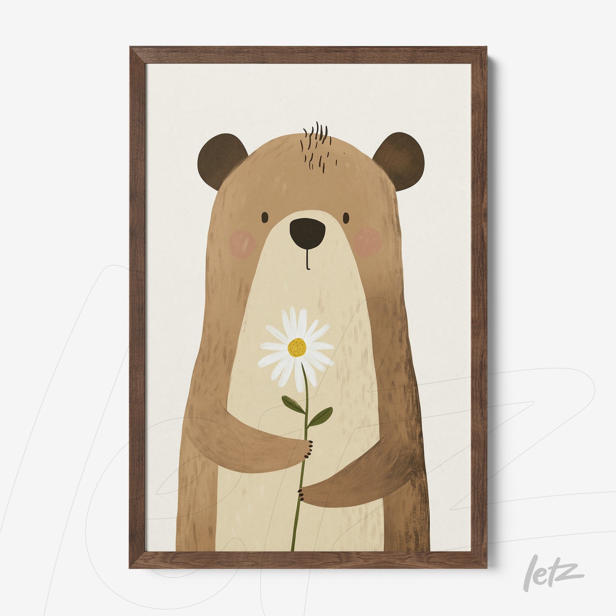 Letz Quadro Preview Caixa Freijo animais fofinhos urso 5