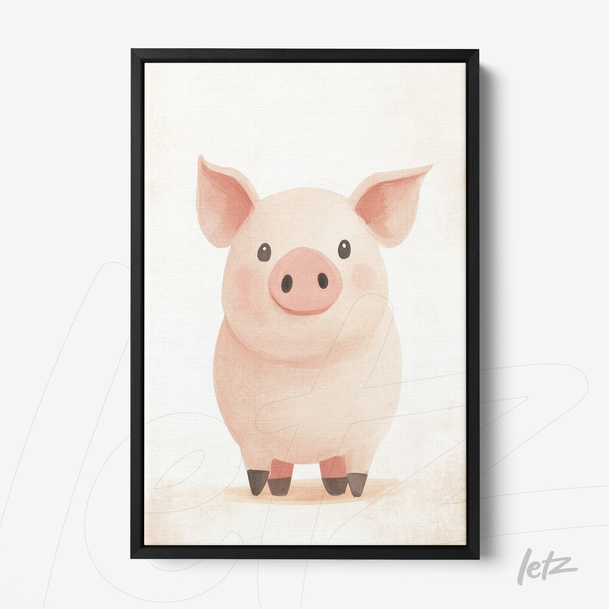 Letz-Quadro-Preview-Canvas-Moldura-Preto_animais-fofinhos-porquinho-1.jpg