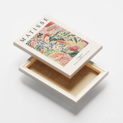 quadro em canvas com arte de Matisse exibindo cores vibrantes e formas ousadas