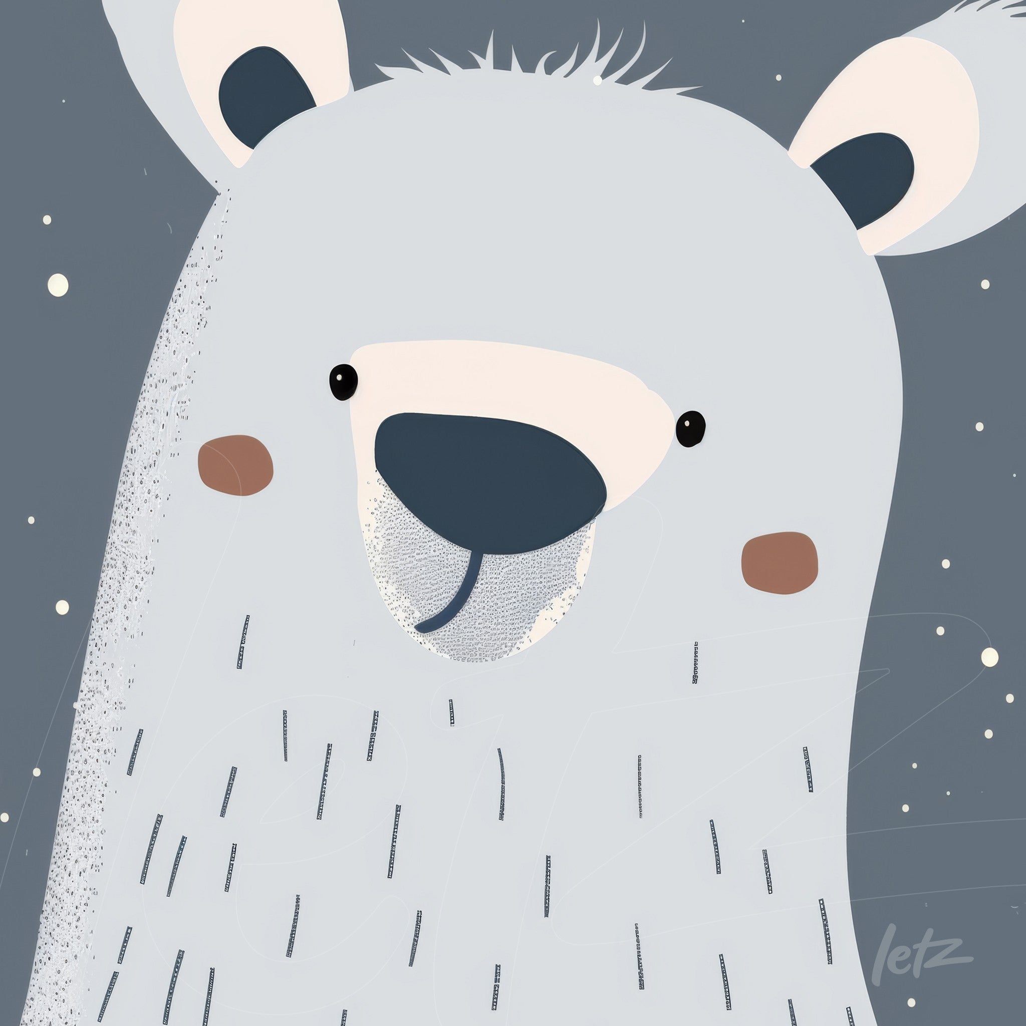 Parece que não consegui acessar o nome do arquivo da imagem enviada. Poderia informar se o quadro é uma tela em canvas ou um pôster impresso? Isso me ajudará a criar um texto ALT mais preciso.