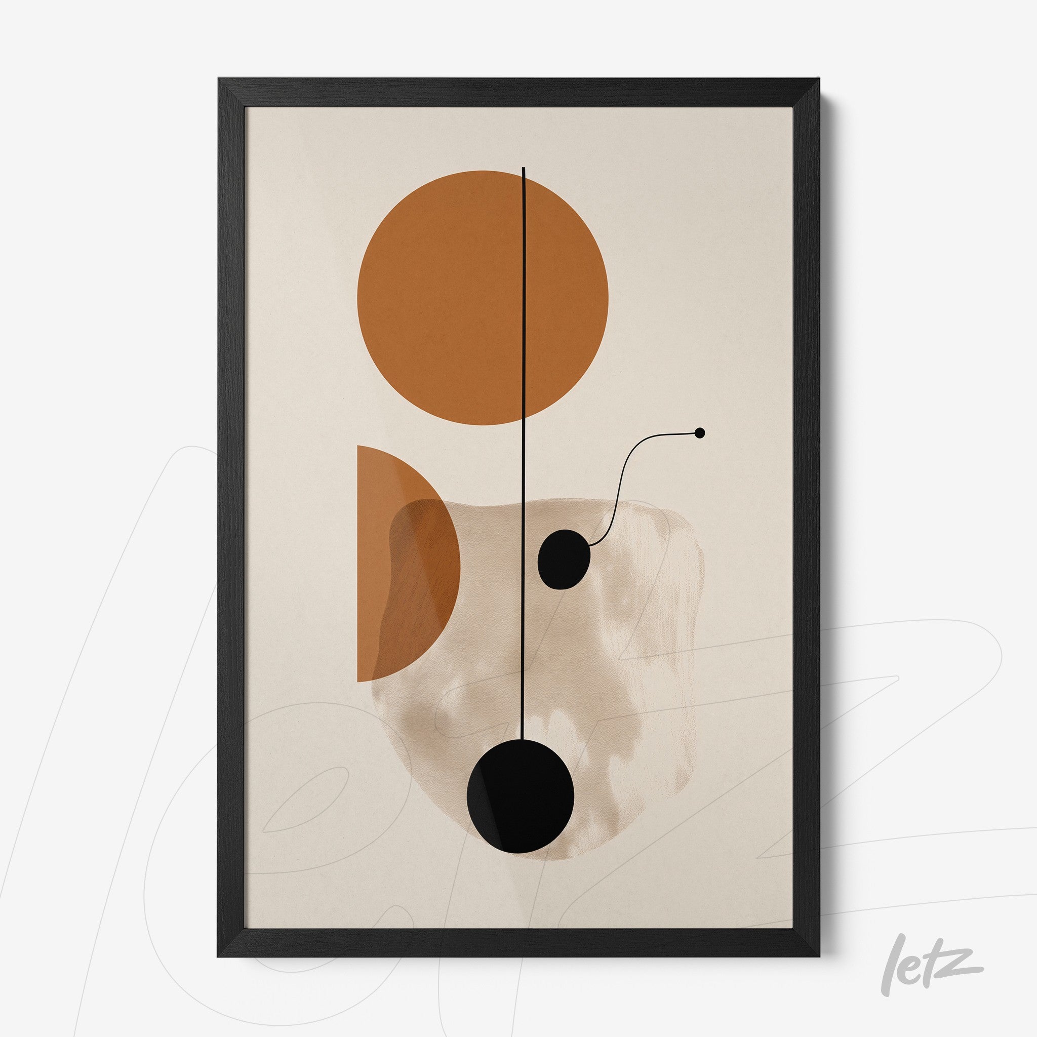 Letz-Quadro-Preview-Caixa-com-Vidro-Preta_Boho-Geometrico-Laranja-Marrom-3.jpg