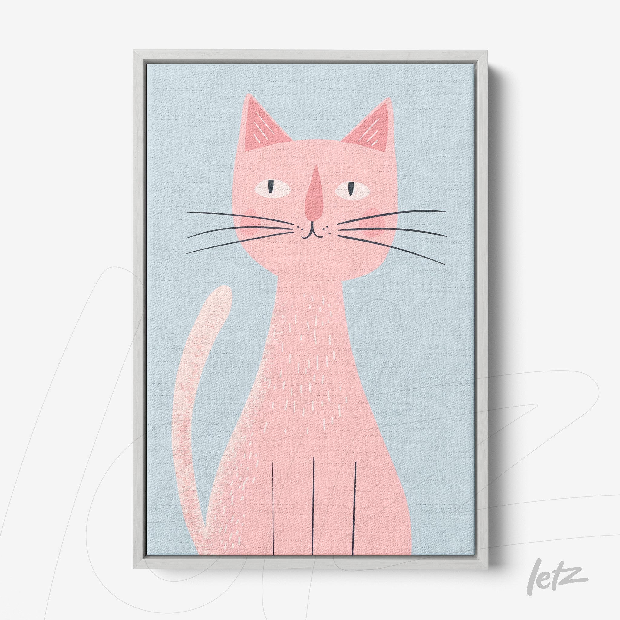Letz-Quadro-Preview-Canvas-Moldura-Branco_animais-fofinhos-gato-rosa-1.jpg