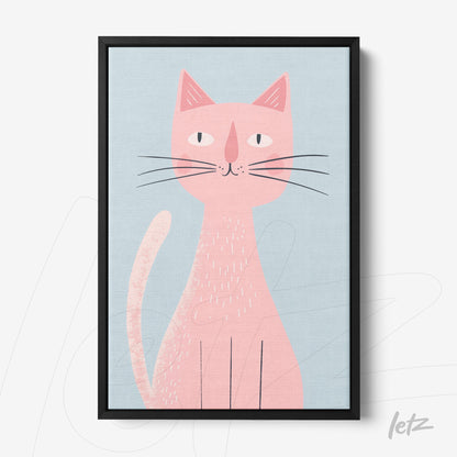 Letz-Quadro-Preview-Canvas-Moldura-Preto_animais-fofinhos-gato-rosa-1.jpg