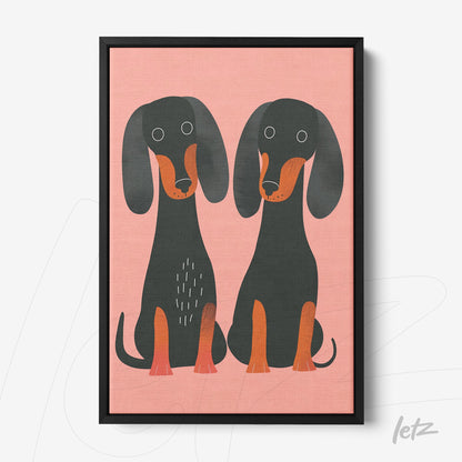 Letz-Quadro-Preview-Canvas-Moldura-Preto_animais-fofinhos-salsicha-1.jpg
