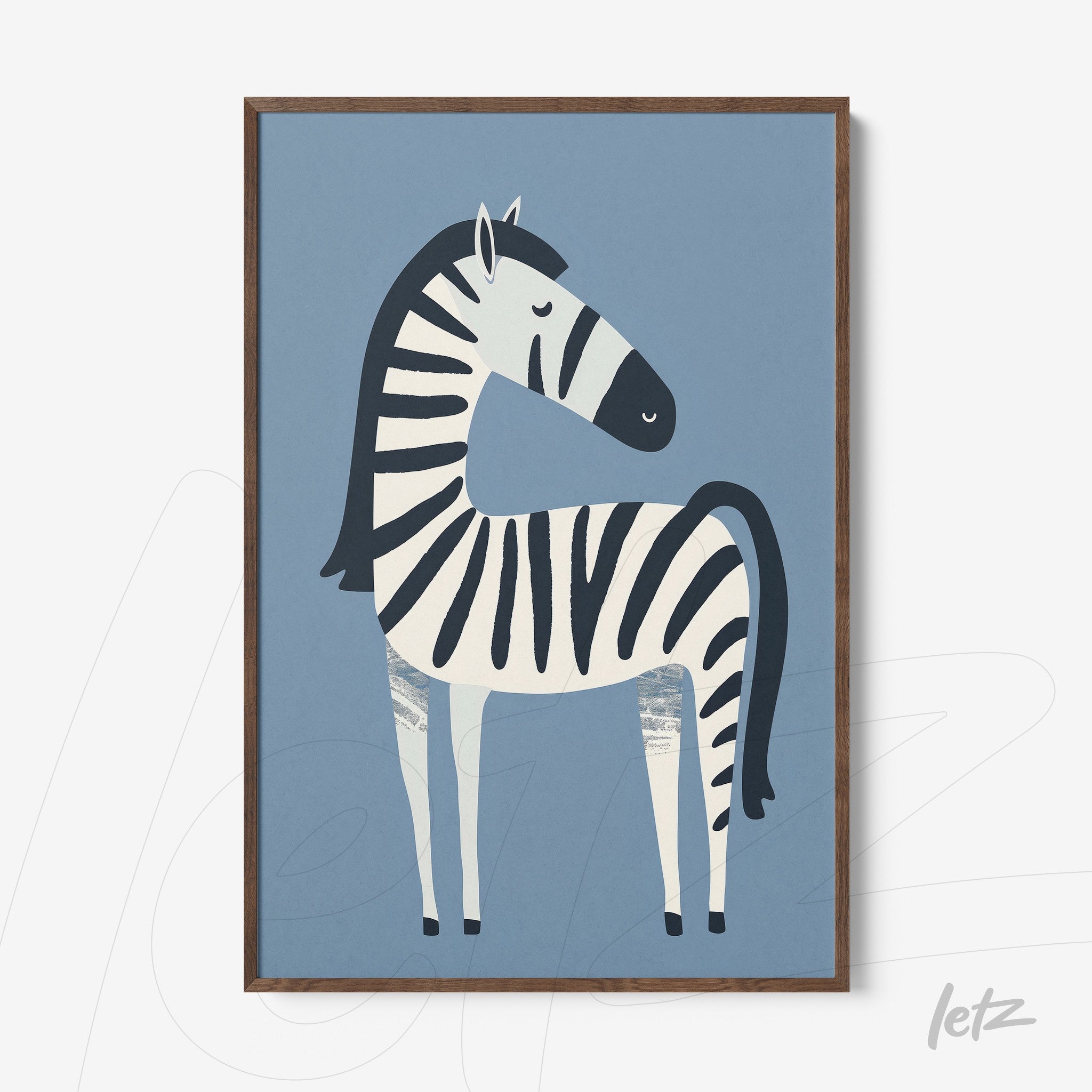 Letz Quadro Preview Filete Freijo animais fofinhos zebra 1