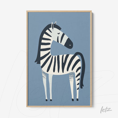 Letz Quadro Preview Filete Natural animais fofinhos zebra 1