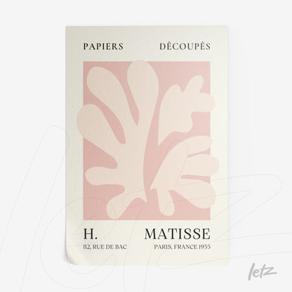 quadro com arte abstrata em cores suaves, apresentando formas orgânicas sobre fundo claro